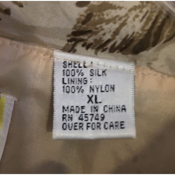 VTG EVR Rousso Silk Bomber Jacket Womens Size XL 90s Patchwork Windbreaker - Picture 5 of 15